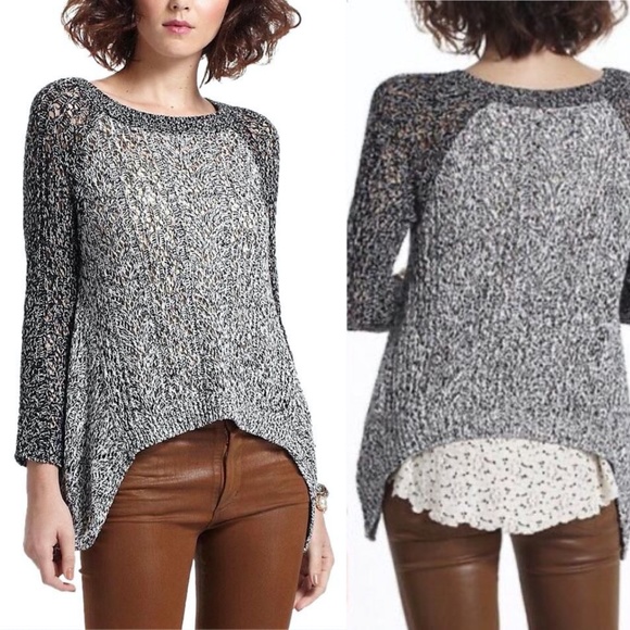 Anthropologie Leifnotes Dipped Lace 
